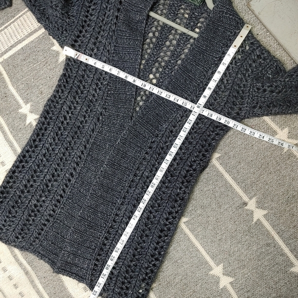 Roots Alpaca blend crochet cardigan M - Picture 10 of 10